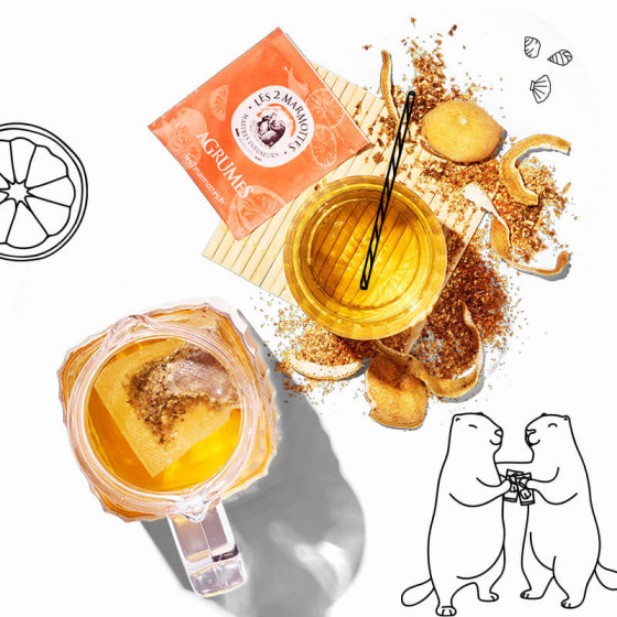 Citrus herbal tea