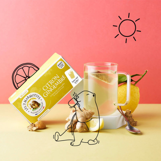 Lemon Ginger herbal tea Lemon Ginger herbal tea