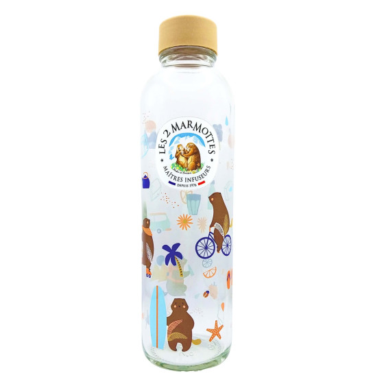 Transparent glass bottle 700ML