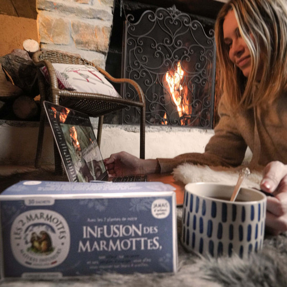 tisane pour les soirs d'hiver et souvenir de vacances : infusion des marmottes