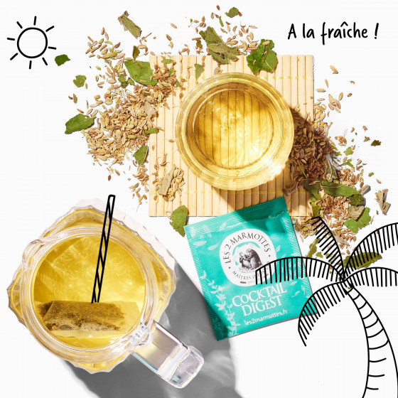 Testez l'infusion Cocktail Digest à froid, le plaisir d'une boisson saine et sans calorie pour se désaltérer en été Testez l'infusion Cocktail Digest à froid, le plaisir d'une boisson saine et sans calorie pour se désaltérer en été