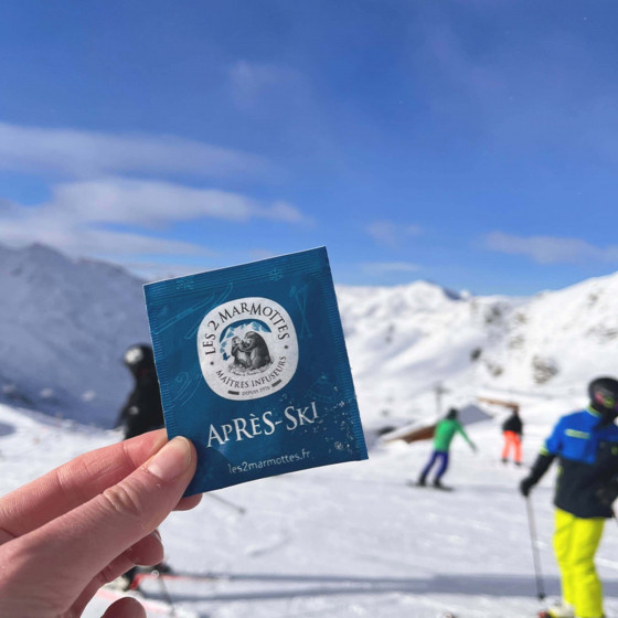 Infusion à savourer au pied des pistes de ski