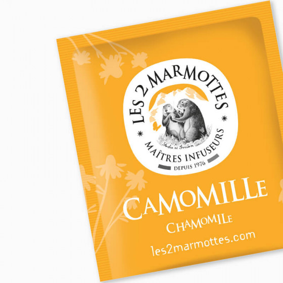 Sachet de tisane 100% camomille les 2 marmottes Sachet de tisane 100% camomille les 2 marmottes