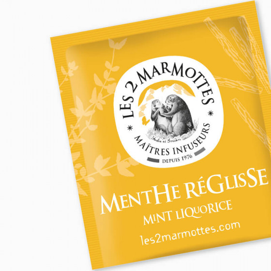 Sachet de tisane menthe réglisse