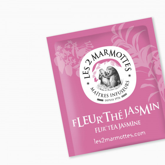 Sachet de thé au jasmin bio les 2 marmottes