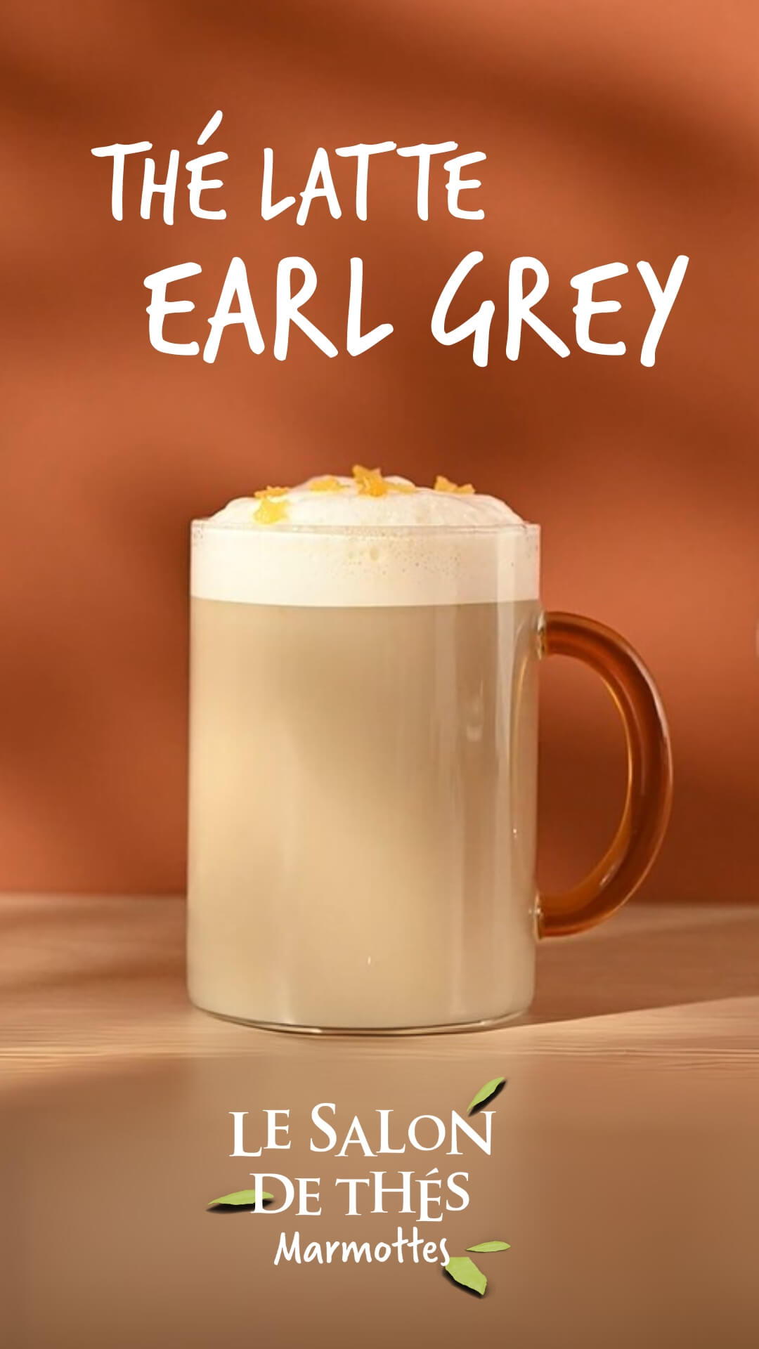 Recette facile latte earl grey : thé noir, orange et lait d'amande