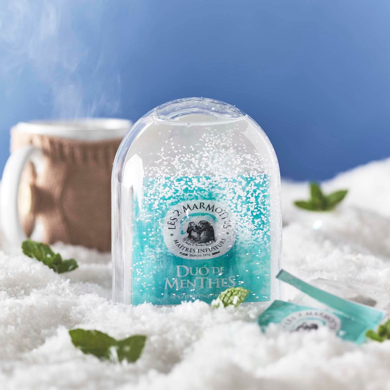 Tisane menthe poivrée et menthe douce sans arômes ajoutés Duo de Menthes