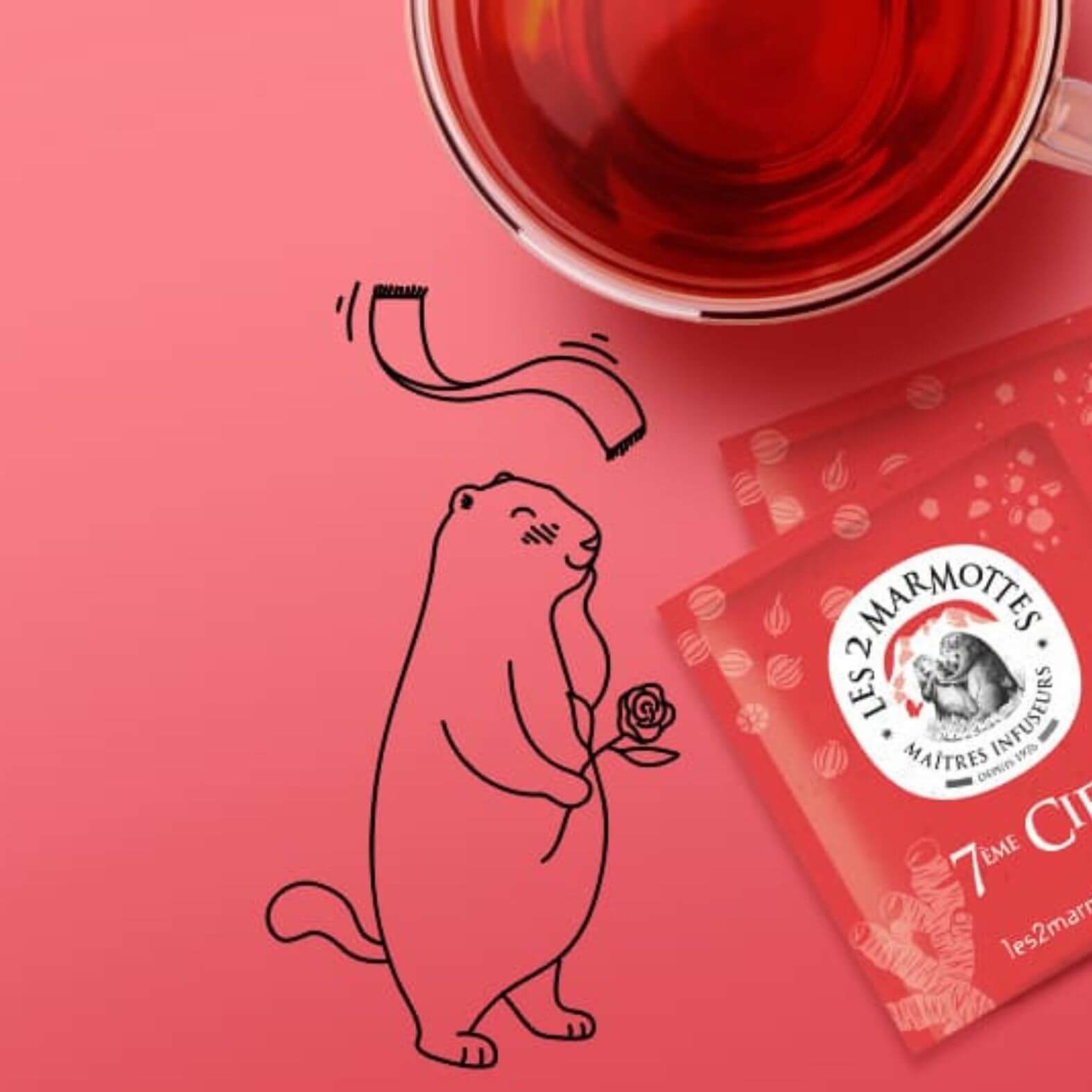 Infusion bio gingembre et poivre noir à offrir pour la saint valentin